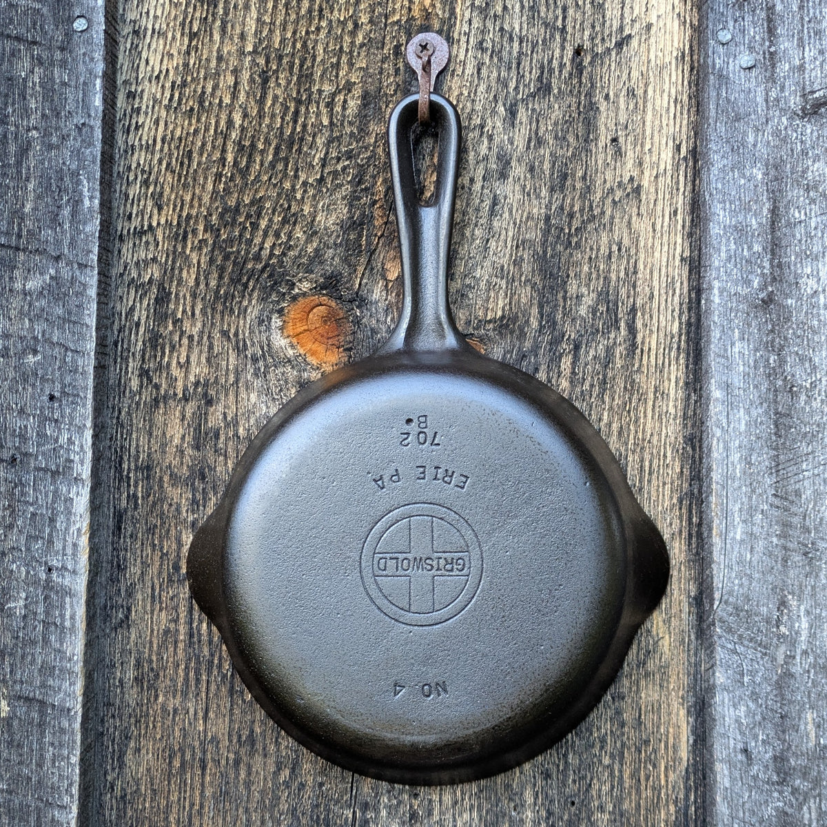 Complete Set Griswold Small Block Groove Handle Cast Iron Skillets- Sizes #3-#9