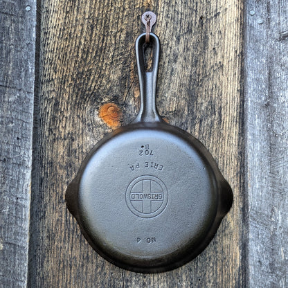 Complete Set Griswold Small Block Groove Handle Cast Iron Skillets- Sizes #3-#9