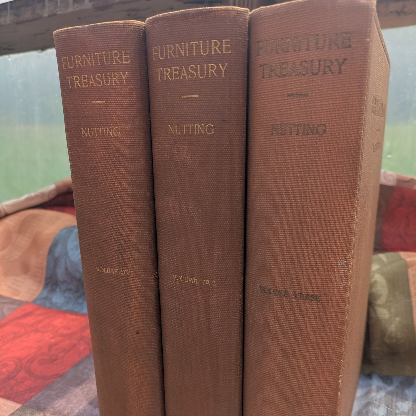 First Edition Furniture Treasury by Wallace Nutting, Complete 3 Volume Set