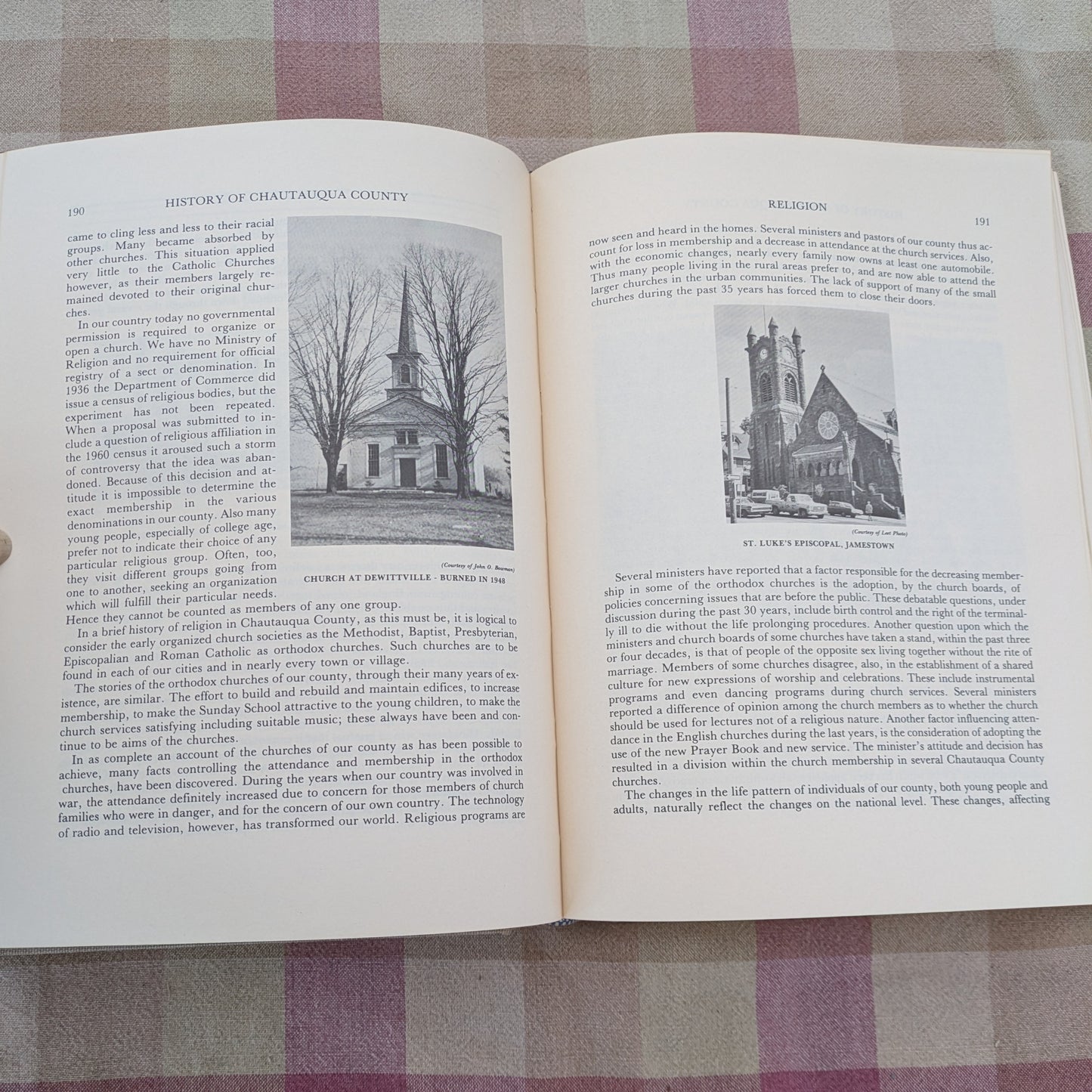 History of Chautauqua County, New York 1938-1978 plus Biographical Cyclopedia Index