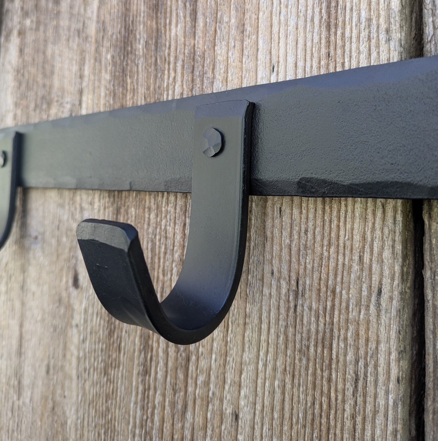 Hand Forged 4 Hook Coat or Storage Rack