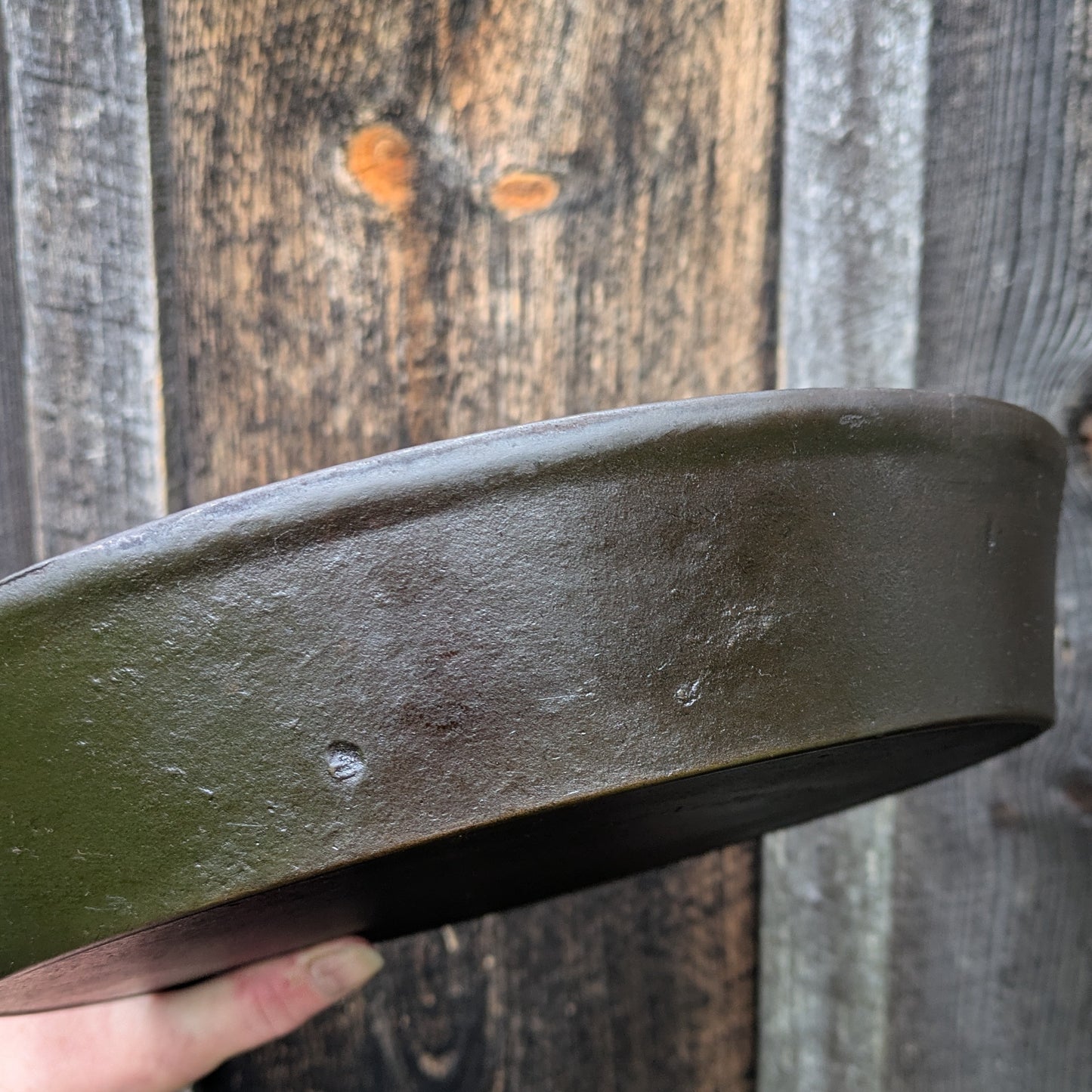 Antique Wagner Ware Arc/Straight Logo #9 Cast Iron Skillet
