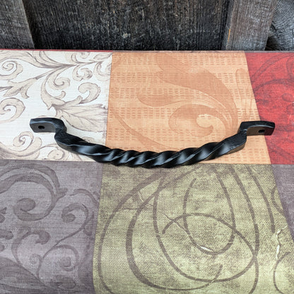 Single Curved Twisted Hand Forged Handle