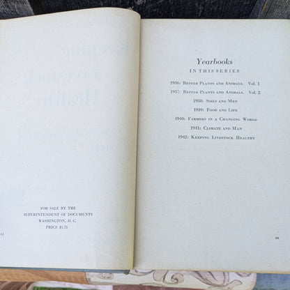 Vintage USDA Yearbook of Agriculture 1942 Keeping Livestock Healthy