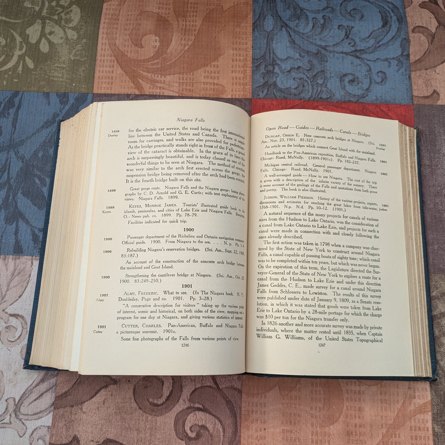 1921 Anthology and Bibliography of Niagara Falls, 2 Volume Set by Charles Mason Dow