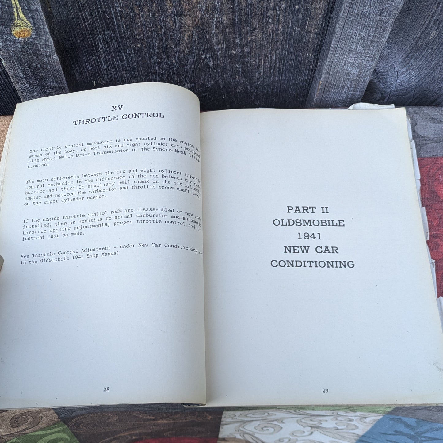 1941 Oldsmobile Mechanical Schools Service Manual for Special Series, Dynamic Cruiser, and Custom Cruiser Models