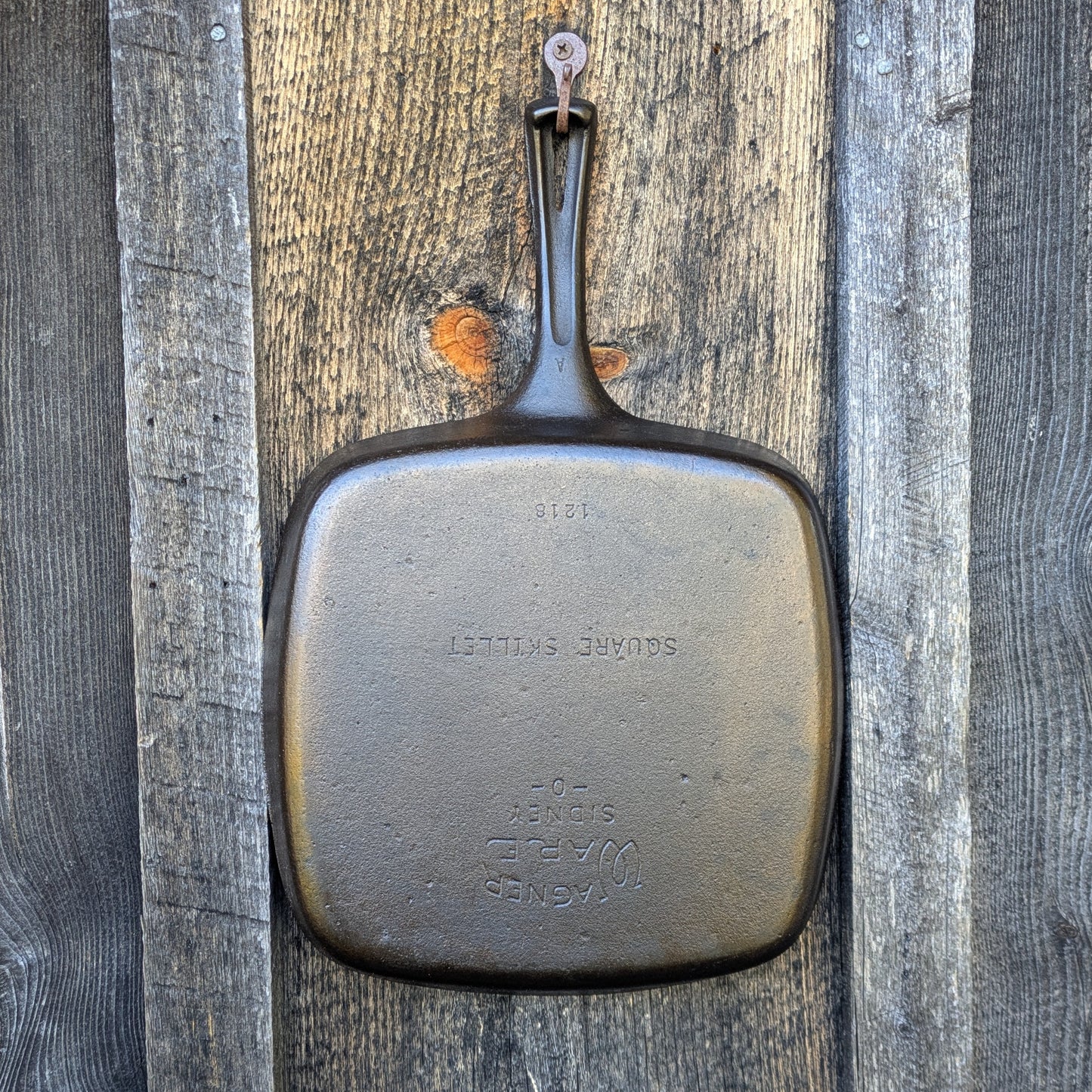 Vintage Wagner Ware Cast Iron Square Skillet 1216