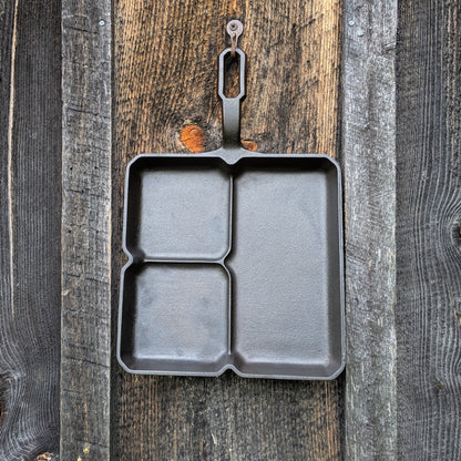 Griswold Cast Iron Square Colonial Breakfast Skillet 666