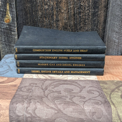 Set of 4 International Textbook Company Books on Engines