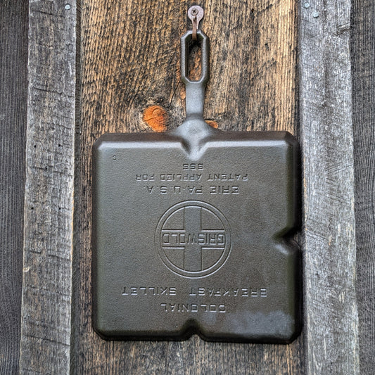 Griswold Cast Iron Square Colonial Breakfast Skillet 666