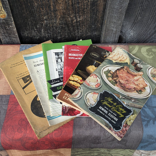 6 Vintage Kitchen Small Appliance Cookbooks