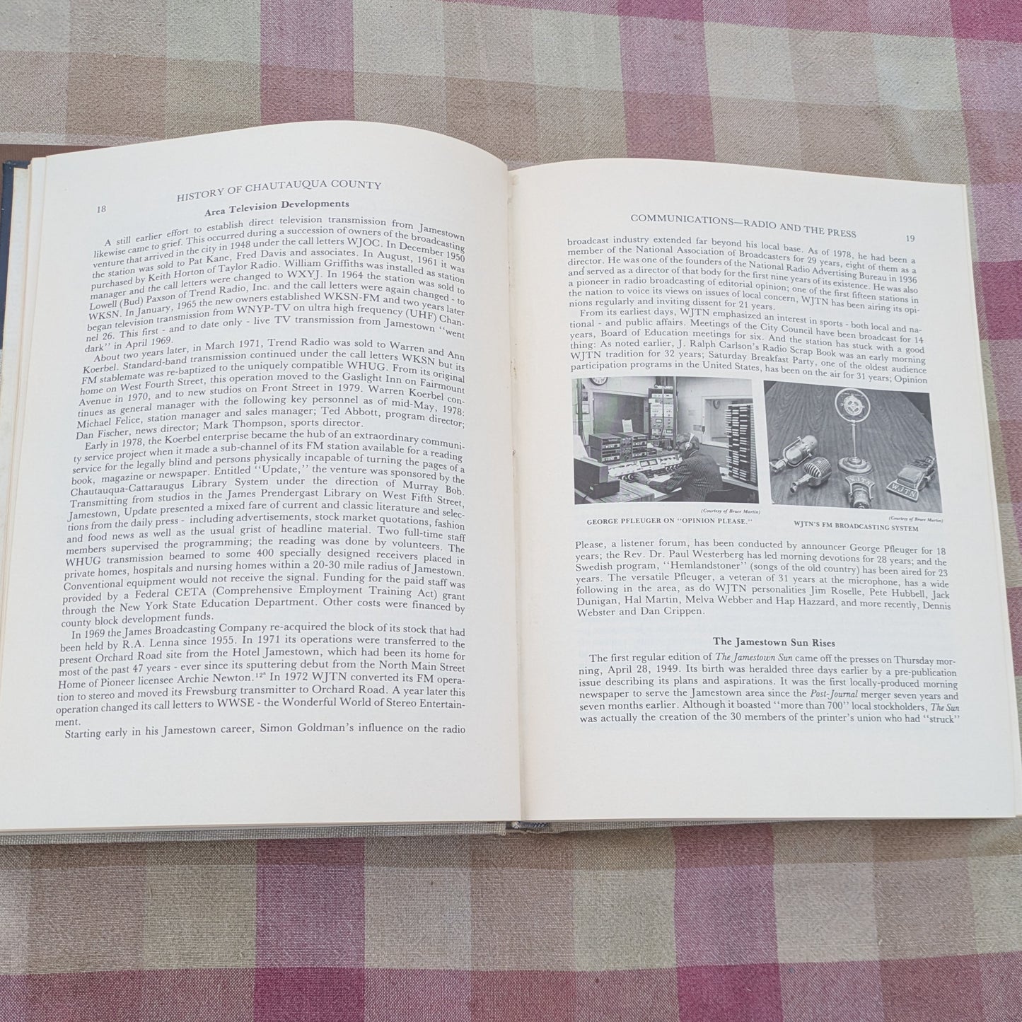 History of Chautauqua County, New York 1938-1978 plus Biographical Cyclopedia Index