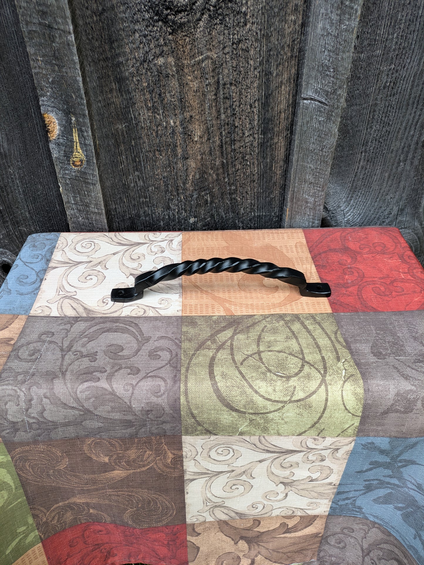 Single Curved Twisted Hand Forged Handle