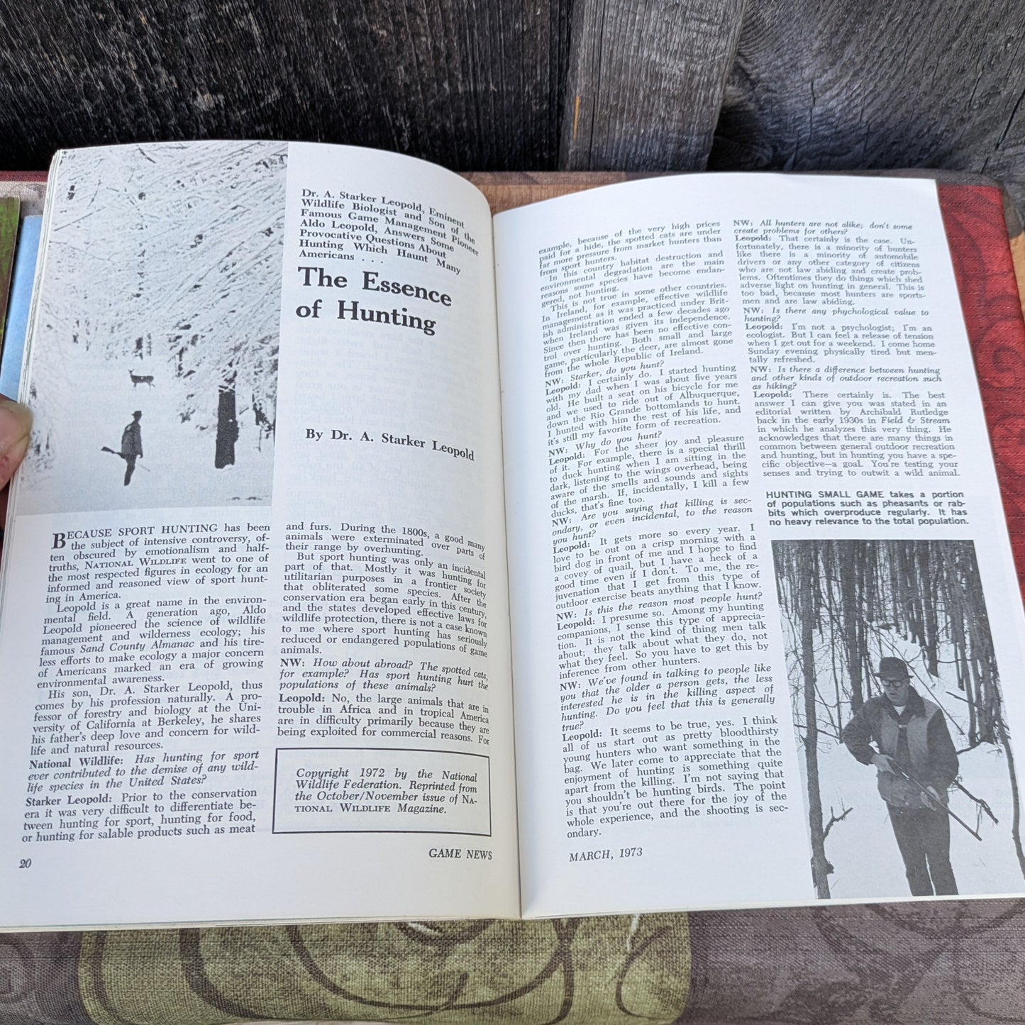 Set of 11 Vintage 1973 Pennsylvania Game News Magazines