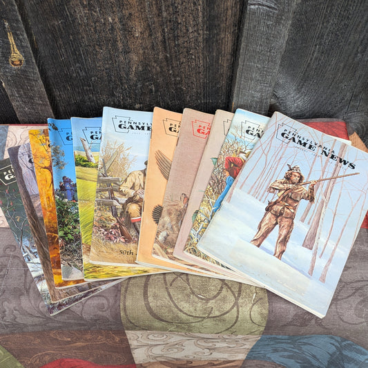 Set of 11 Vintage 1979 Pennsylvania Game News Magazines
