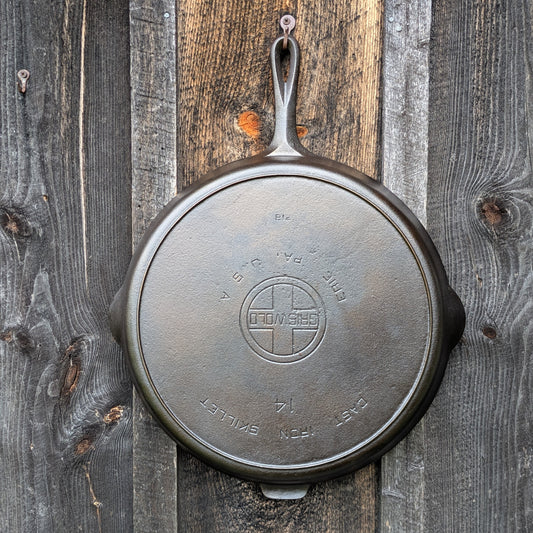Griswold #14 Cast Iron Skillet with Large Block Logo 718