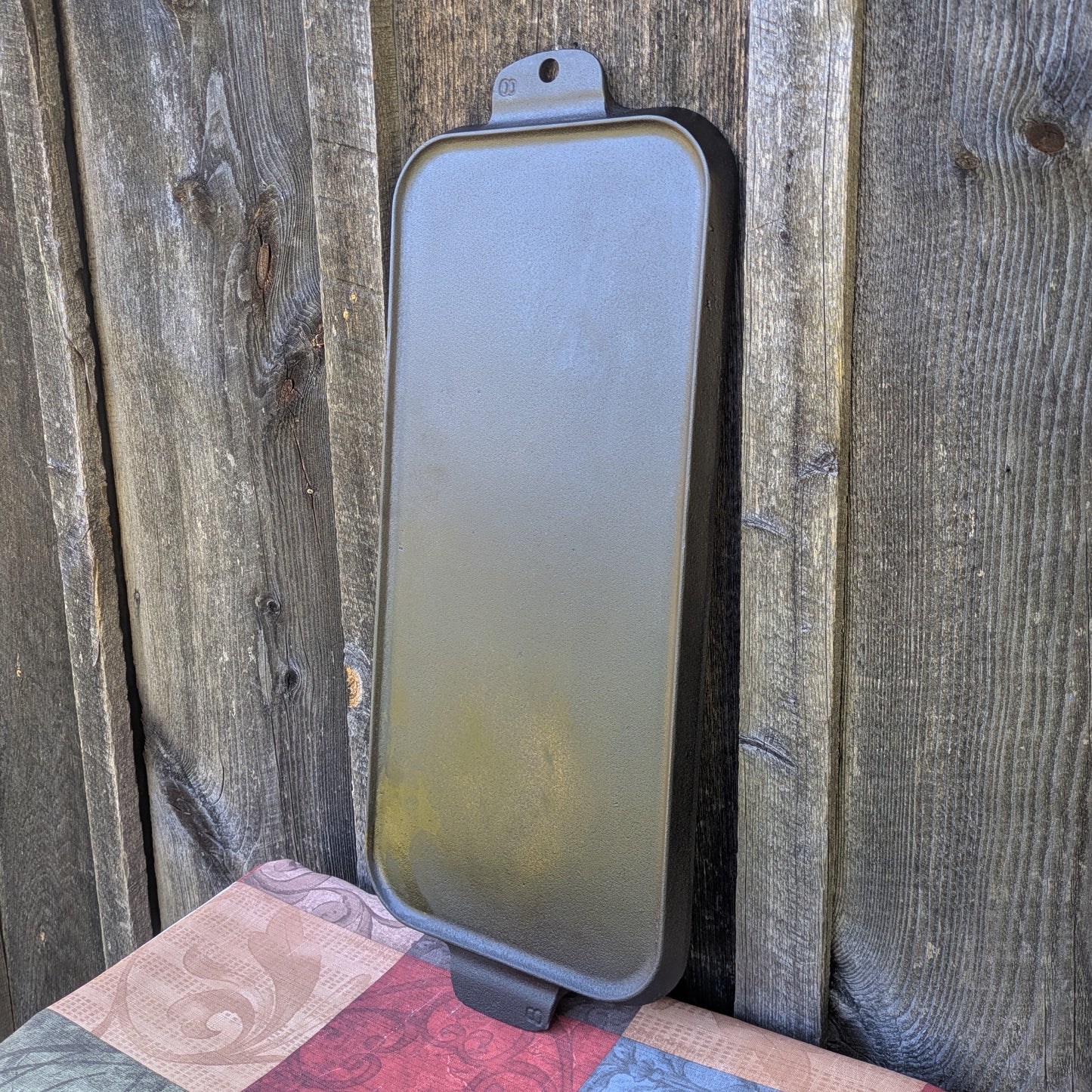 Vintage Griswold #8 Cast Iron Double Griddle with Large Block Logo 745 A
