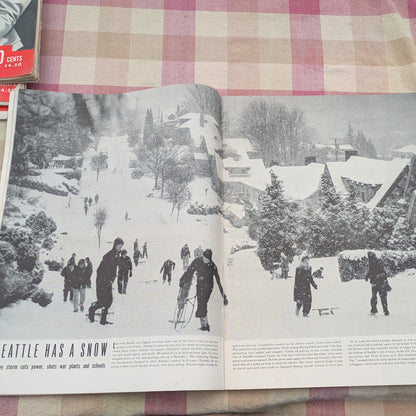 Set of 12 Vintage Life Magazines January-March 1943, WWII History