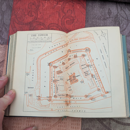 Muirhead's London and its Environs, Vintage 1927 Third Edition Travel Guide with Maps