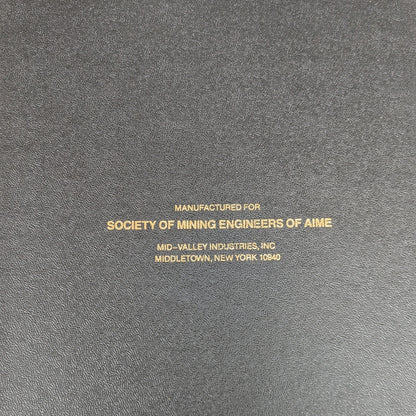 Underground Mining Methods Handbook, W. A. Hulstrulid, Editor, Society of Mining Engineers
