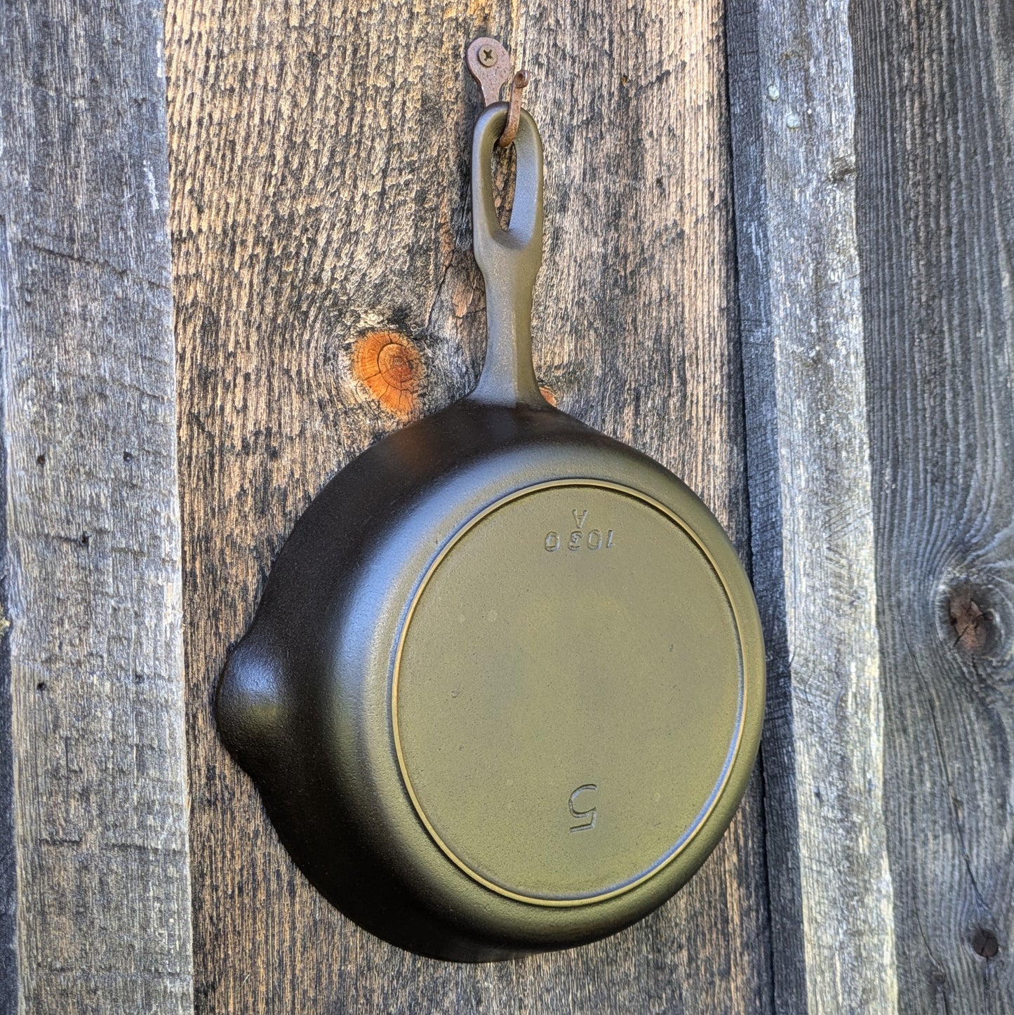 Vintage Griswold Iron Mountain #5 Cast Iron Skillet 1030 A