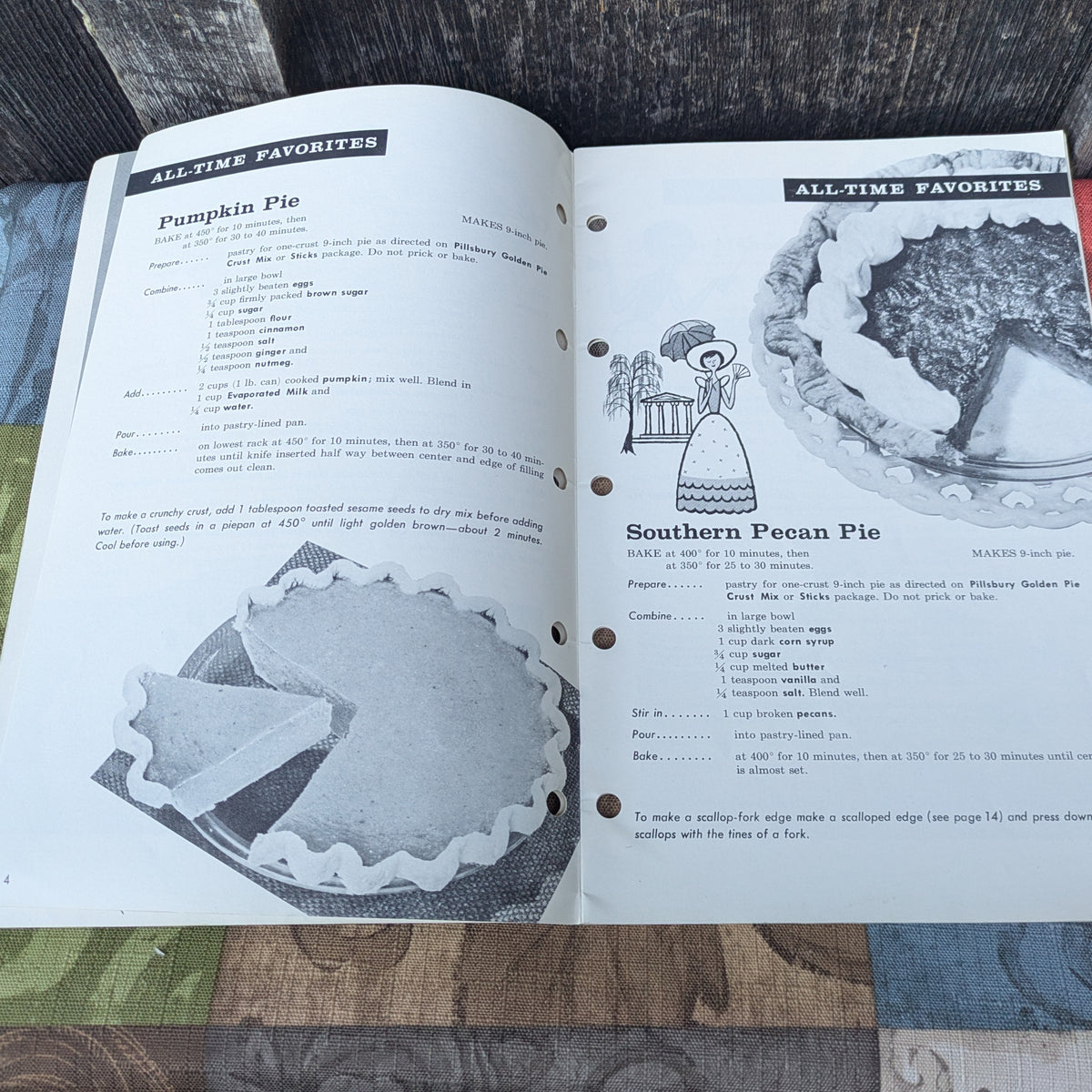4 1950s Cookbook Booklets- Breads, Pies and Butter Cookies