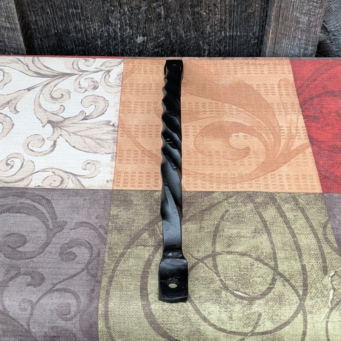 Single Curved Twisted Hand Forged Handle