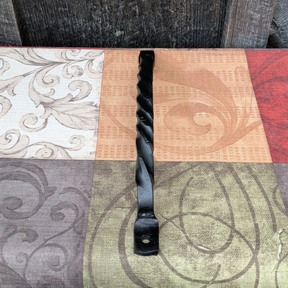 Single Curved Twisted Hand Forged Handle