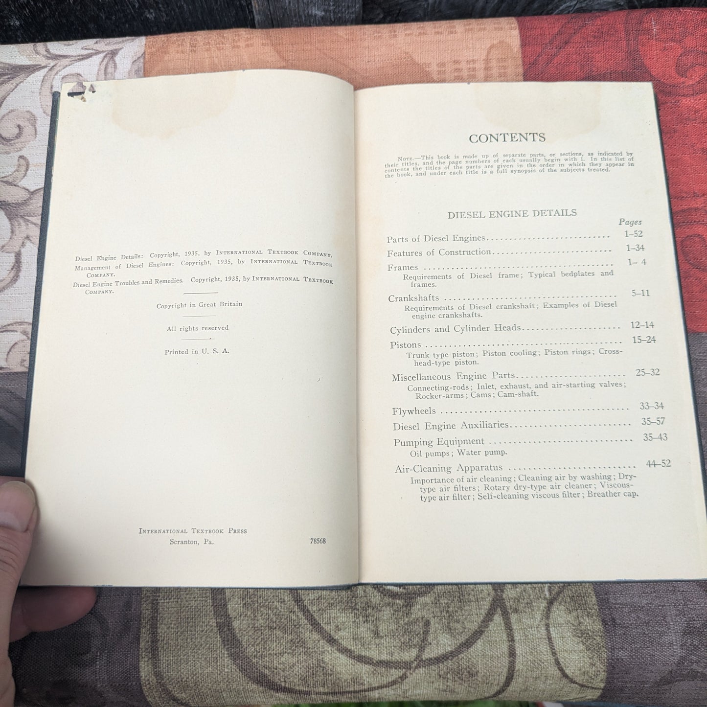 Set of 4 International Textbook Company Books on Engines