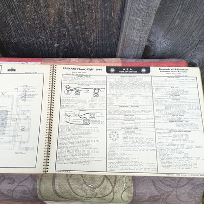 1949 American Electric Association Tune Up Specification Charts and Wiring Diagrams for Vintage Automobiles