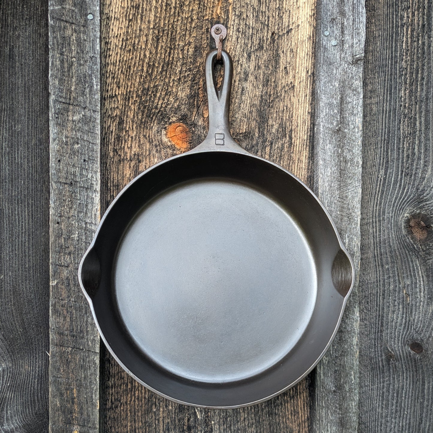 Griswold #8 Large Block Logo Cast Iron Skillet Smooth Bottom 704 C