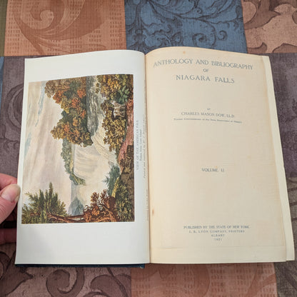 1921 Anthology and Bibliography of Niagara Falls, 2 Volume Set by Charles Mason Dow