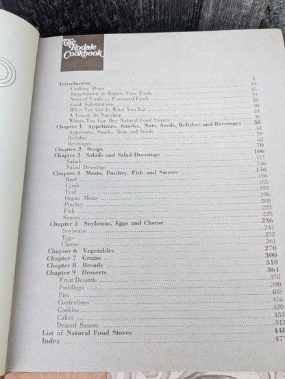 4 Vintage Books by Rodale Press- No-Work Garden, Rodale Cookbook, Better Soil and Encyclopedia for Healthful Living