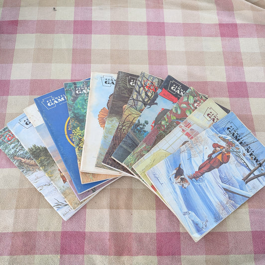 Vintage 1984 Pennsylvania Game News, Full Year Set of 12