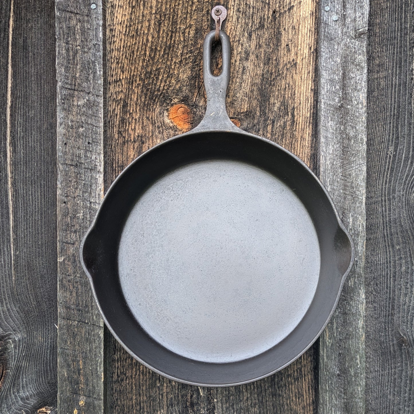 Vintage Griswold Iron Mountain #8 Cast Iron Skillet with Lid 1033