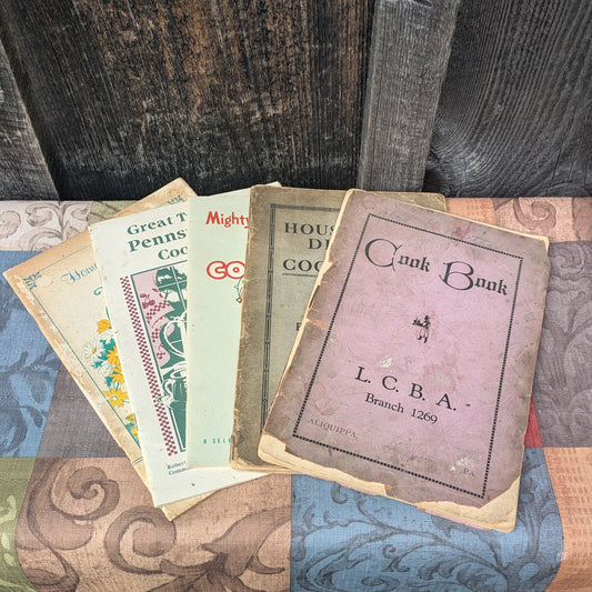 Set of 5 Vintage Pennsylvania Cookbooks