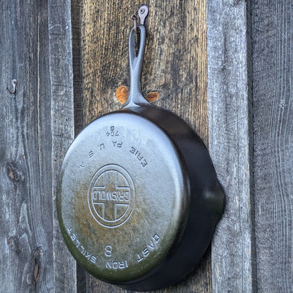 Griswold #8 Large Block Logo Cast Iron Skillet Smooth Bottom 704 G