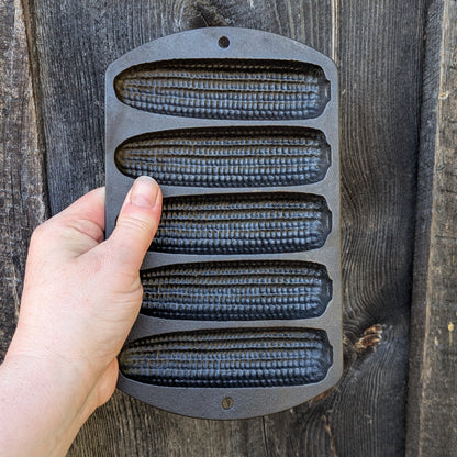 Lodge Cast Iron Corn Stick Pan with 5 Molds, 527C2