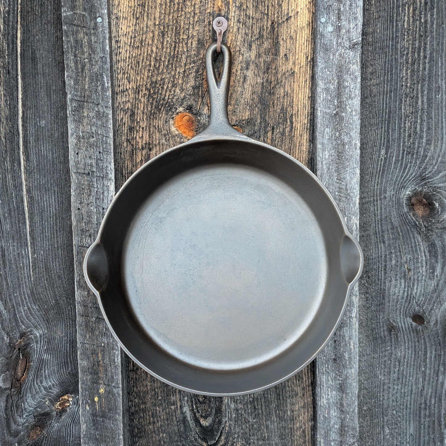 Griswold #9 Cast Iron Skillet with Heat Ring and Slant Erie Logo 710