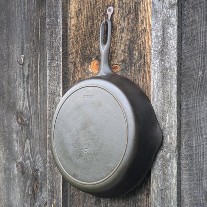 Vintage Griswold Iron Mountain #8 Cast Iron Skillet with Lid 1033