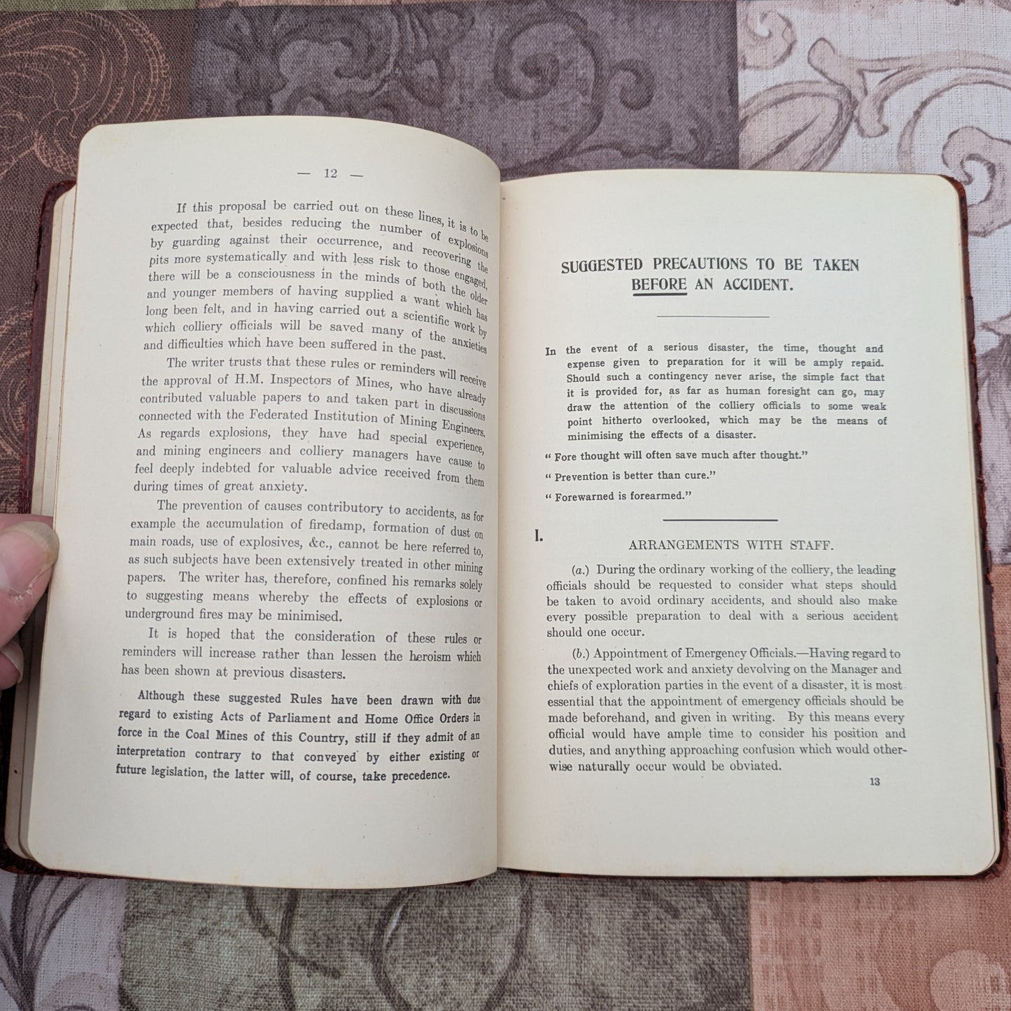 1910 Suggested Rules for Recovering Coal Mines After Explosions and Fires by W. E. Garforth