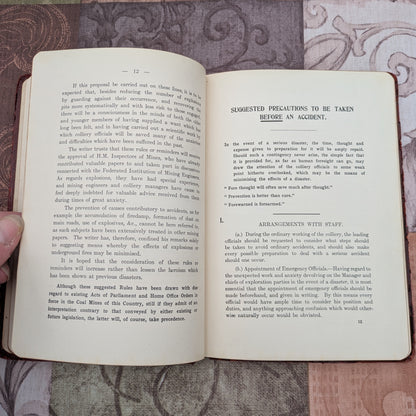 1910 Suggested Rules for Recovering Coal Mines After Explosions and Fires by W. E. Garforth