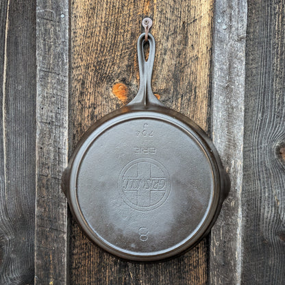Antique Griswold #8 Slant Erie Cast Iron Skillet 704 J