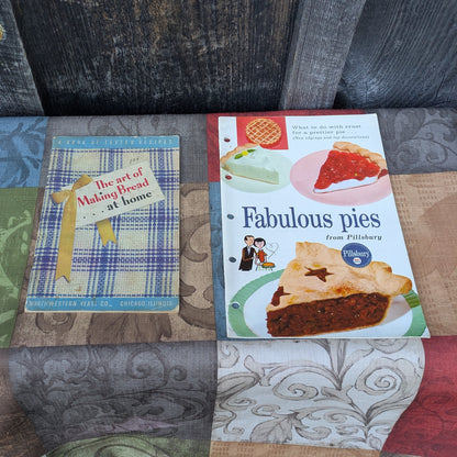 4 1950s Cookbook Booklets- Breads, Pies and Butter Cookies
