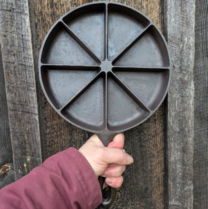 Vintage BSR Cast Iron Cornbread Wedge Skillet