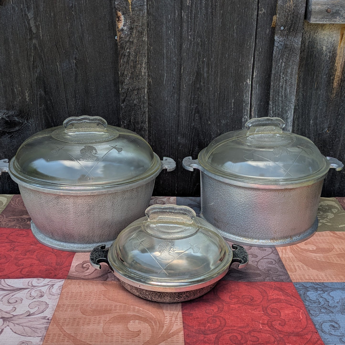 8 Piece Set Guardian Service Cast Aluminum Cookware
