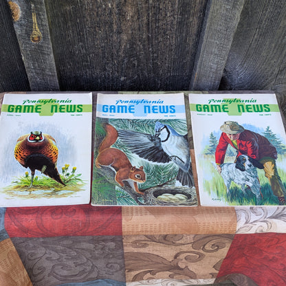 Set of 6 Vintage Game News Magazines by the PA Game Commission