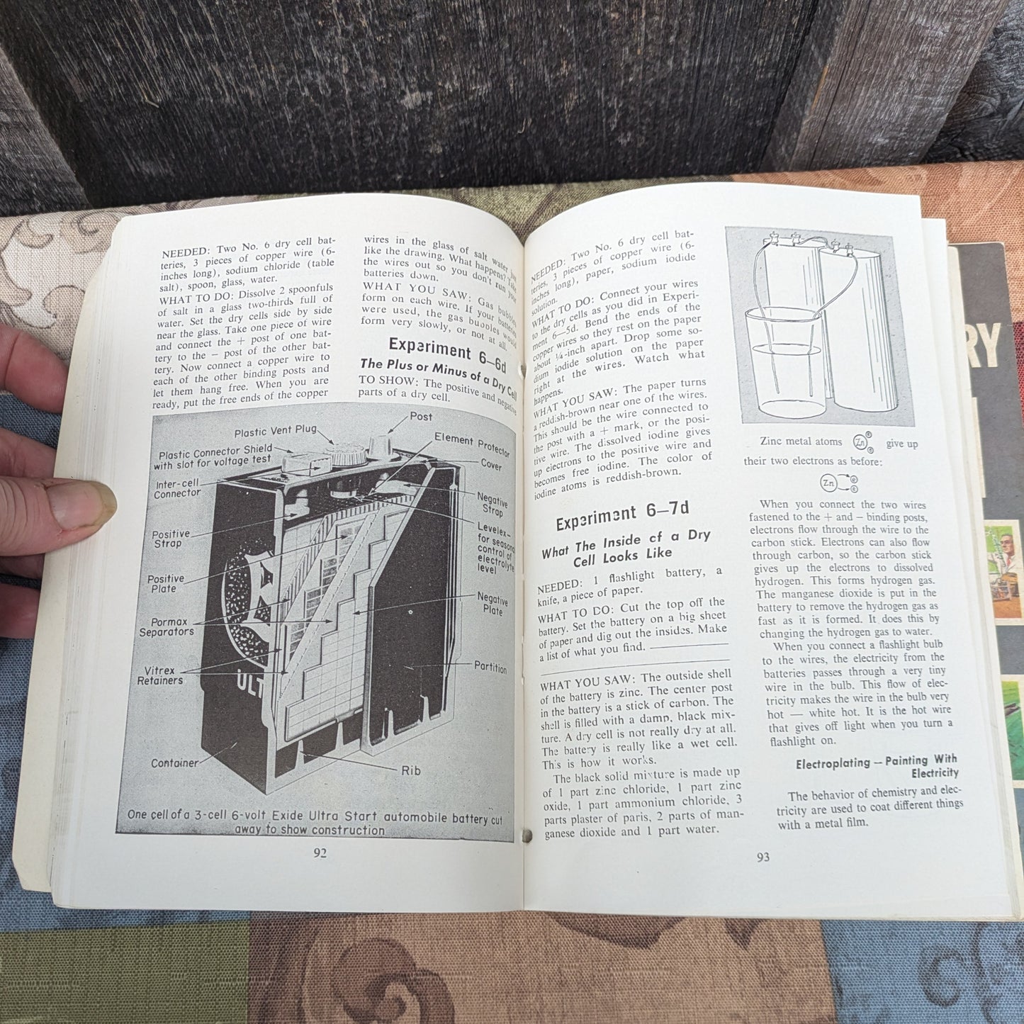 Vintage 1961 Gilbert Fun with Chemistry Books 1 & 2