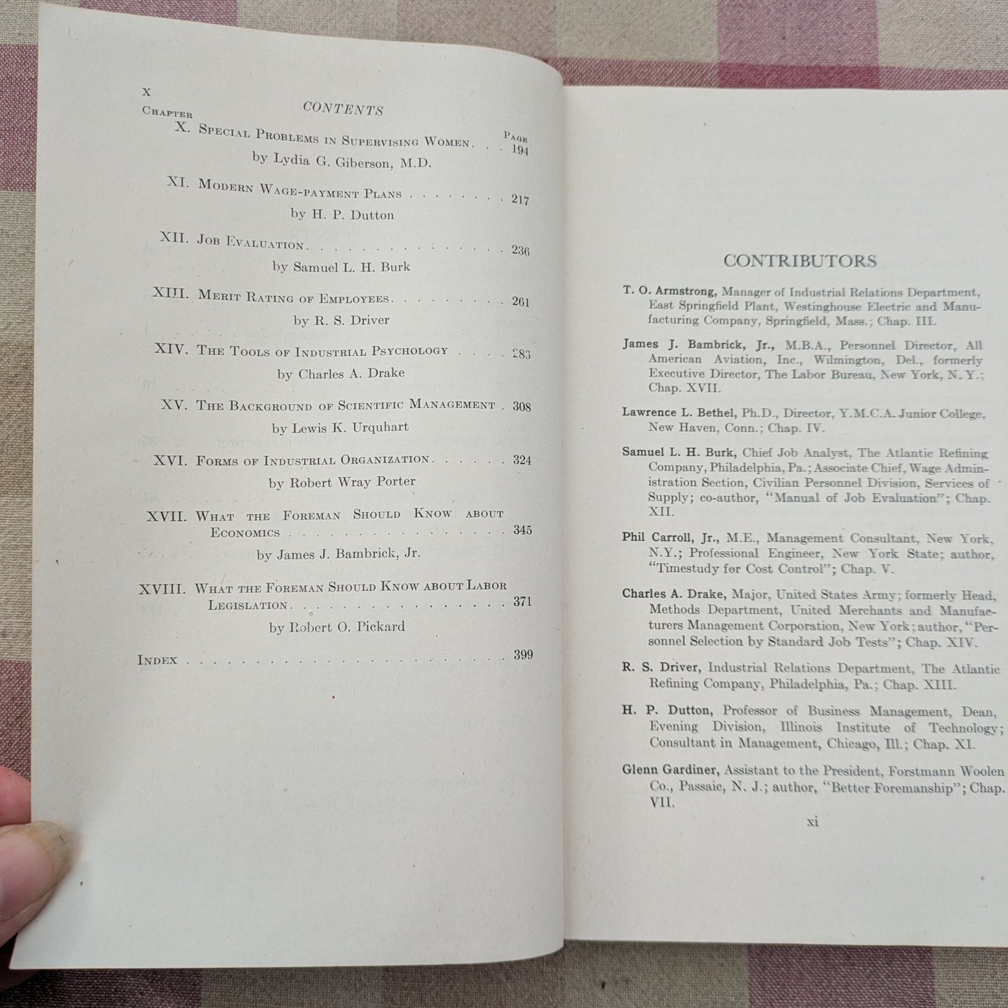 The Foreman's Handbook, Edited by Carl Heyel, 1943