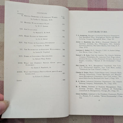 The Foreman's Handbook, Edited by Carl Heyel, 1943
